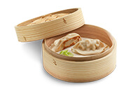 Gyozas de Gambas con Ajetes