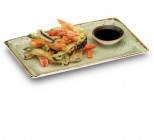 Tempura de Verduras con Langostinos